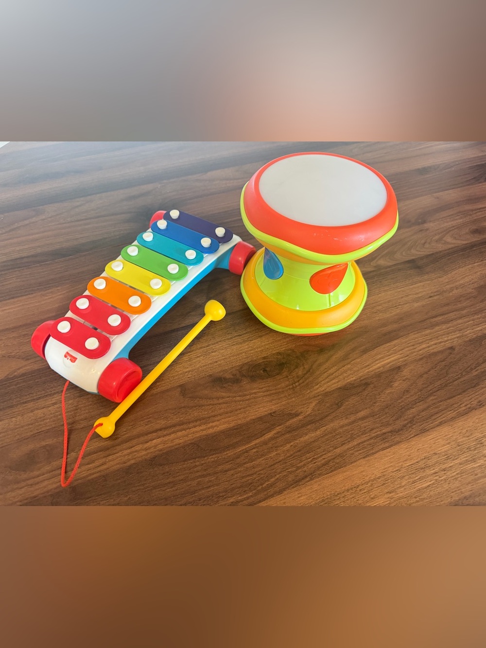 Baby Musical Xylophone and Drum Toy - Multicolor
